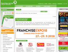 Tablet Screenshot of franchise-net.de